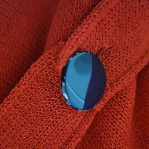 Vintage St John Top Red Sweater Santana Knit Puff Sleeve 80s Marie Gray Size 4 - Picture 9 of 16